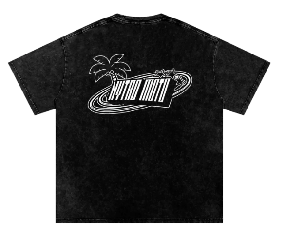 Nytro Moto Heavy Weight Acid Washed T Shirt