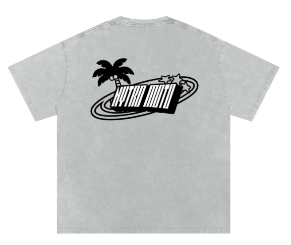 Nytro Moto Heavy Weight Acid Washed T Shirt