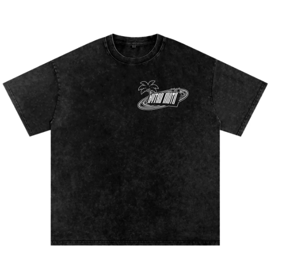 Nytro Moto Heavy Weight Acid Washed T Shirt